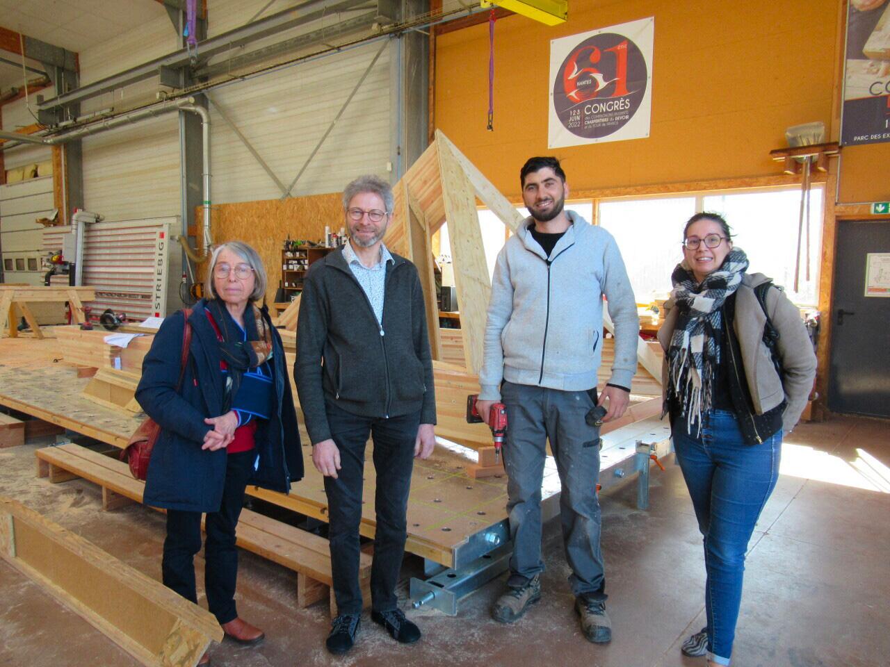 Ahmad Zia Zia à l'Atelier Isac ©L’Éclaireur de Châteaubriant